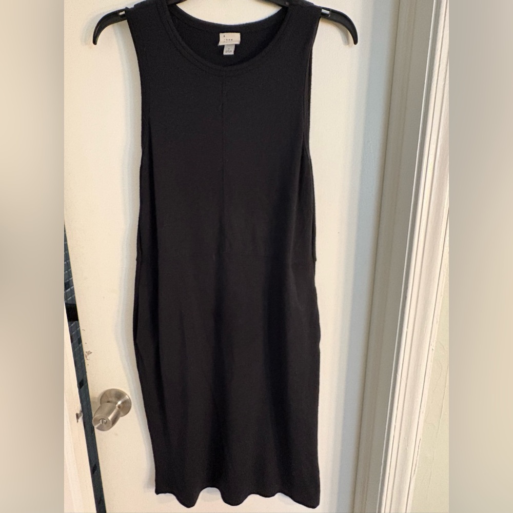 A New Day Black Sleeveless Dress with Pockets